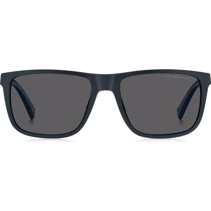 Tommy Hilfiger Lunettes de Soleil Homme TH 2043/S Bleu Gris Carré
