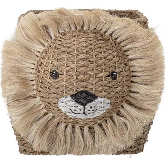 Bloomingville Harrison Panier Lion Naturel 52x32x36 cm