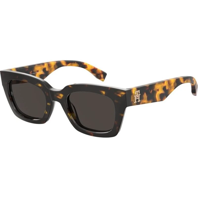 Tommy Hilfiger TH 2052/S Lunettes de Soleil Carrées Havana