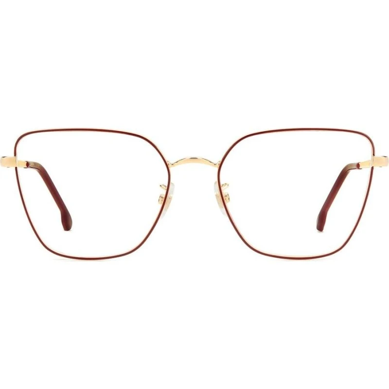 Carrera 3022 Lunettes de Vue Femme Géométriques Rouge et Or