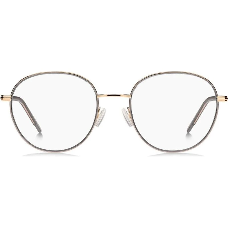 Boss 1594 Lunettes de Vue Rondes Femme - Or et Gris