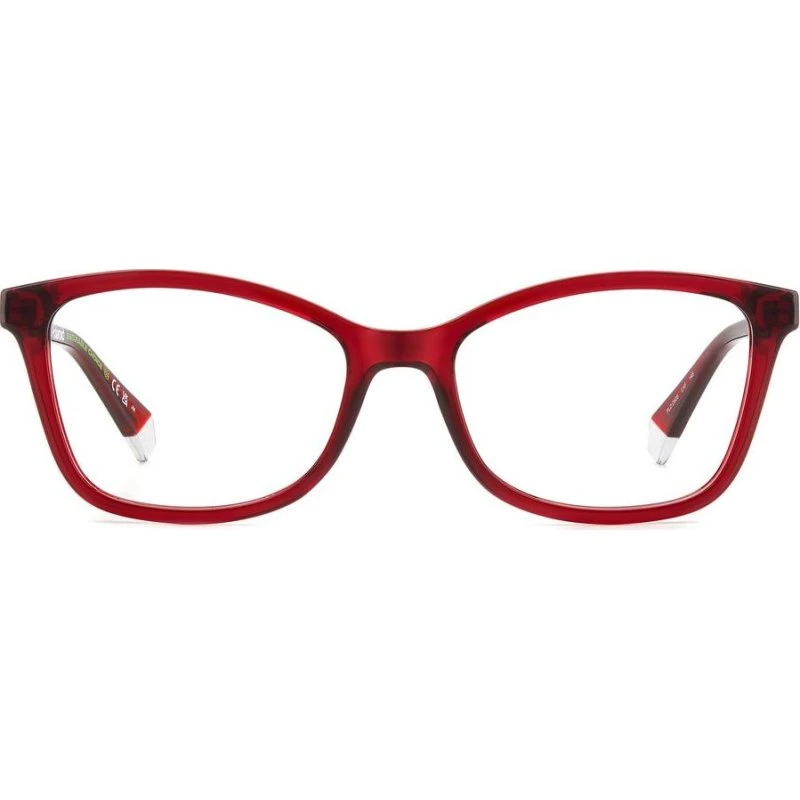 Polaroid PLD D505 Lunettes de Vue Géométriques Rouges Unisexe