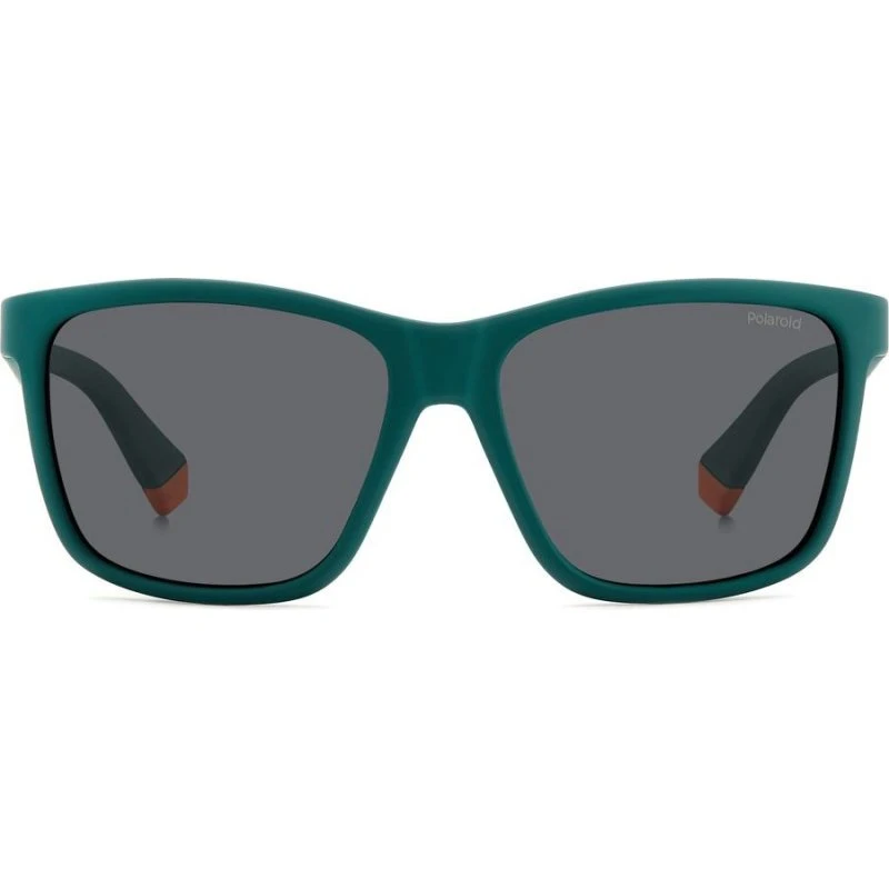 Polaroid Junior PLD 8057/S Lunettes de Soleil Polarisées Vert/Gris