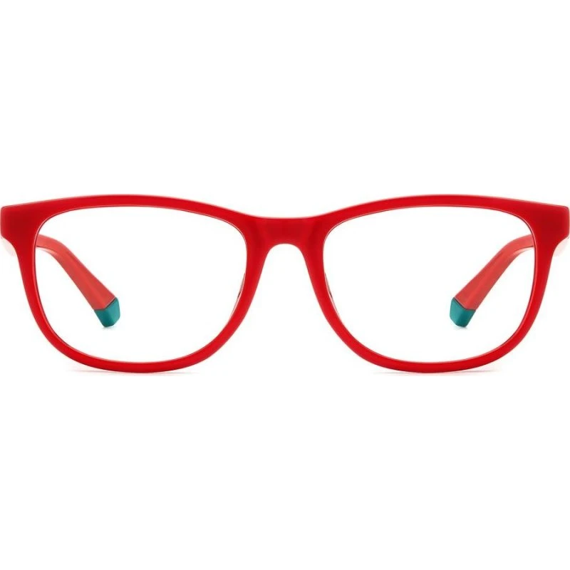 Polaroid PLD D832 Junior Lunettes de Vue Enfant Rouges Géométriques