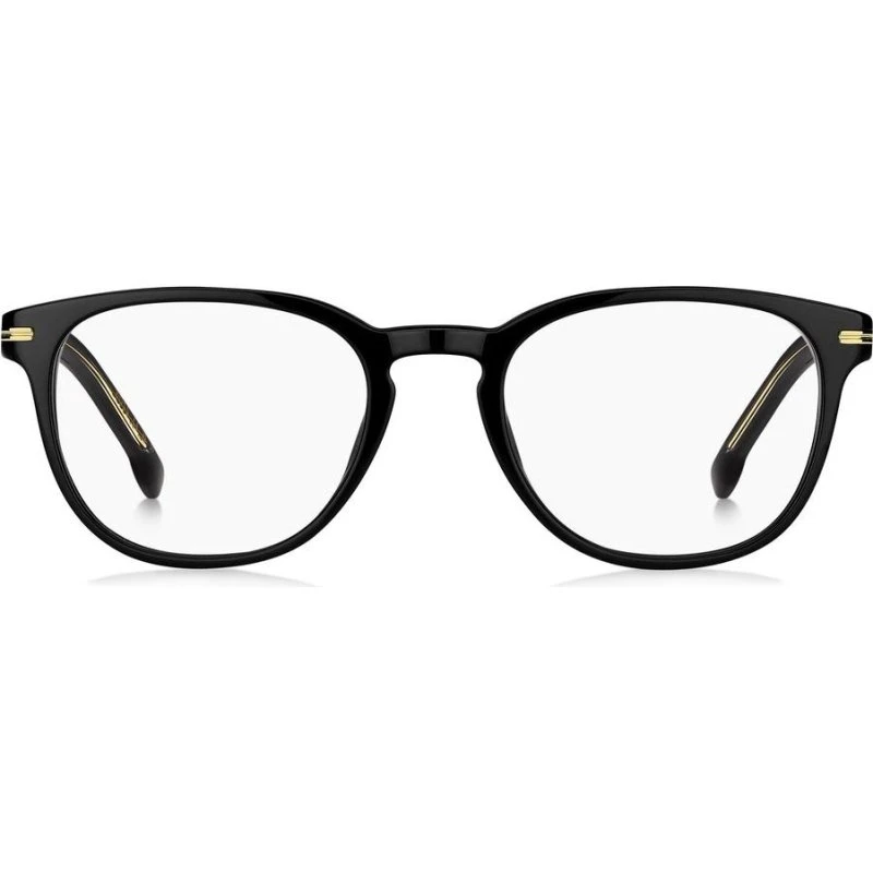 Boss 1601 Lunettes de Vue Rondes Noires pour Homme