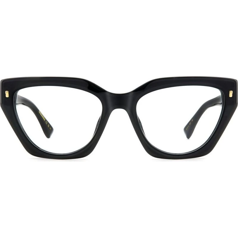 Dsquared2 D2 0117 Lunettes de Vue Femme Géométriques Noires