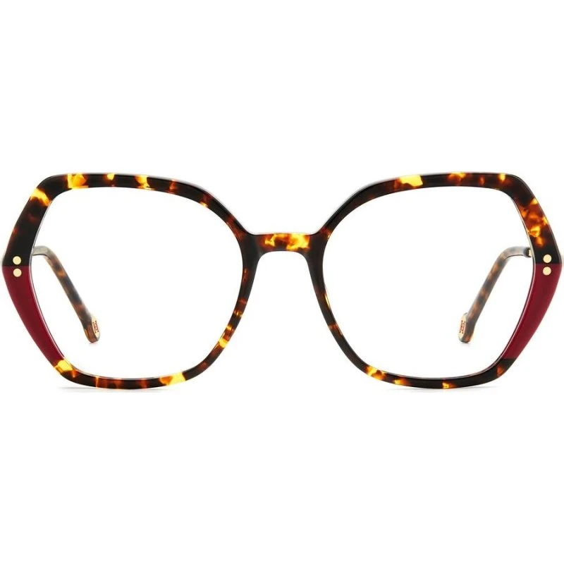 Carolina Herrera HER 0205 Lunettes de Vue Géométriques Havane