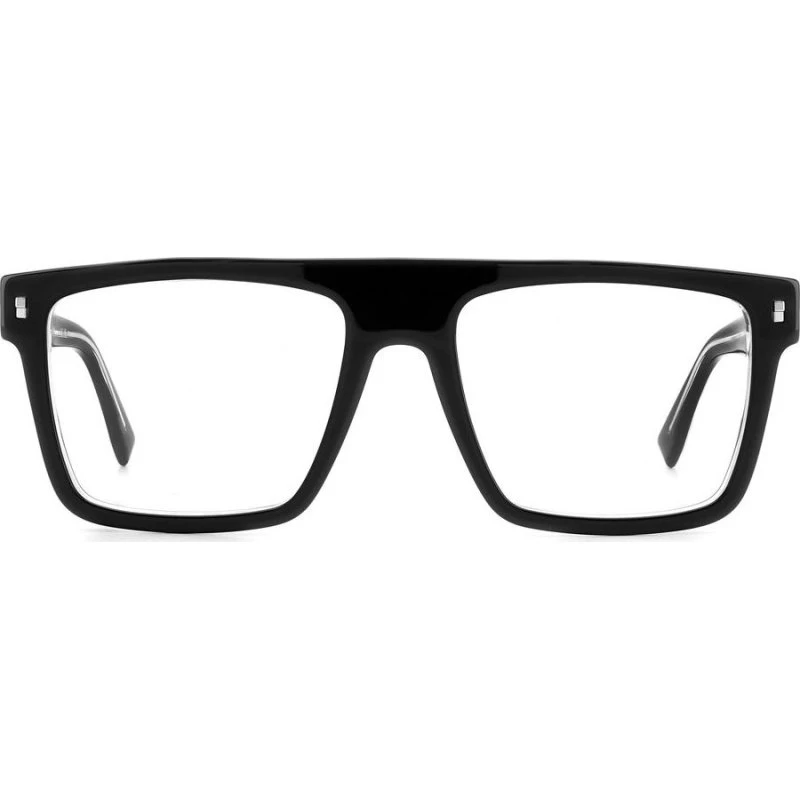 Dsquared2 Icon 0012 Lunettes de Vue Homme Géométriques Noires