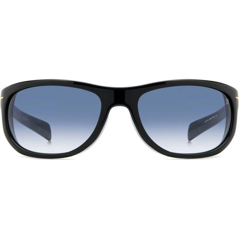 David Beckham DB 7117/S Lunettes de Soleil Homme Géométriques Noires