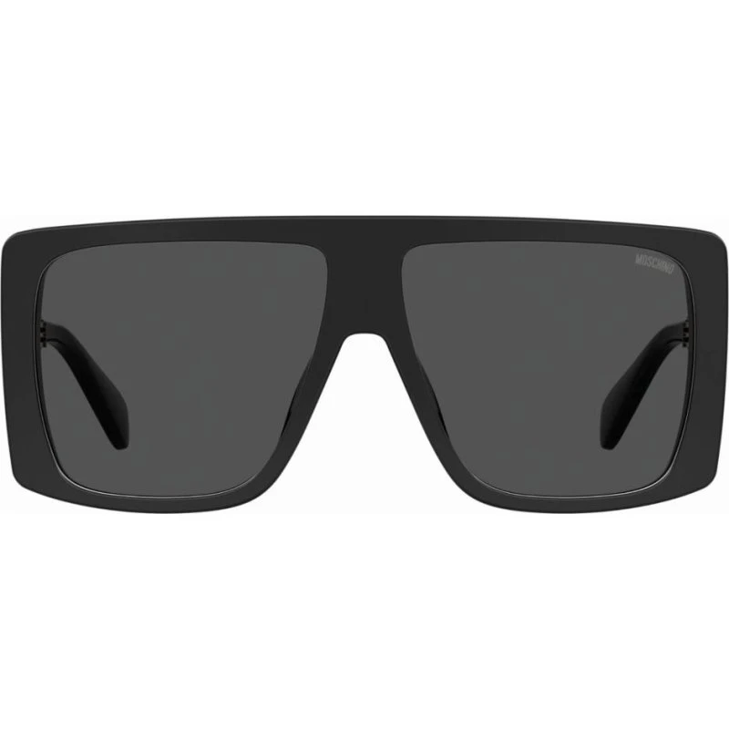 Moschino MOS119/S Lunettes de Soleil Géométriques Noires et Grises