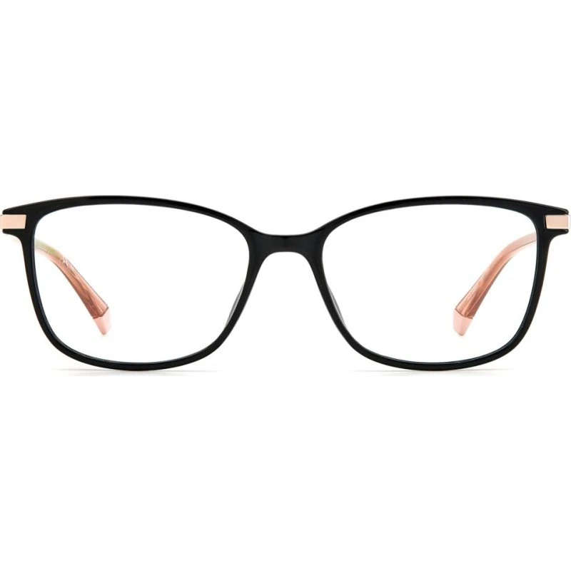 Polaroid PLD D460/G Lunettes de Vue Carrées Noires Unisexe