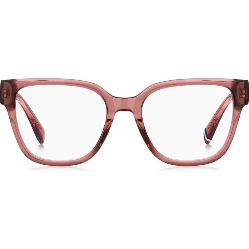 Tommy Hilfiger TH 2102 Lunettes de Vue Carrées Roses pour Femme