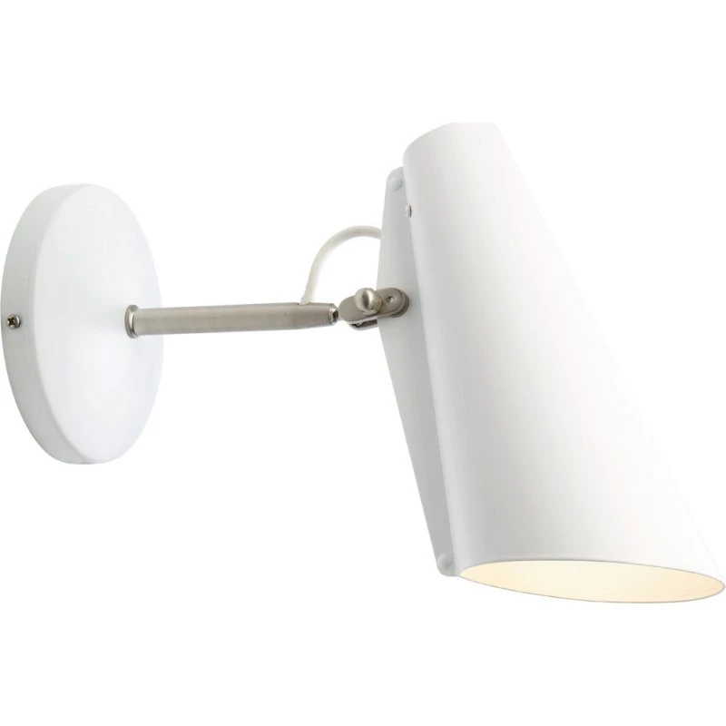 Northern Birdy Applique Murale Courte - Blanc/Chrome