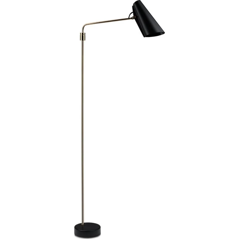 Northern Birdy Swing Lampadaire Noir et Laiton