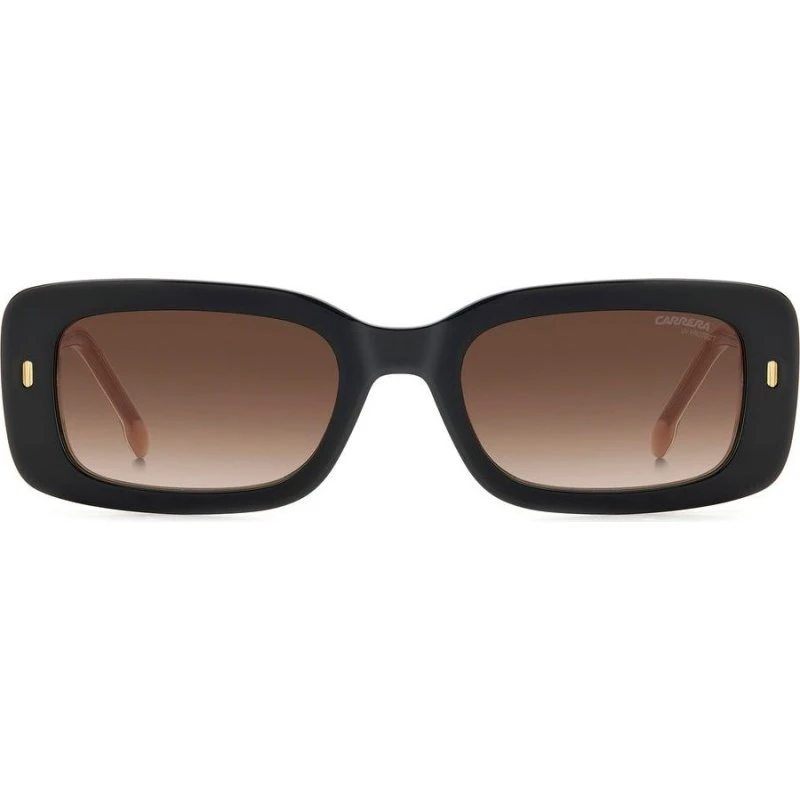Carrera 3014/S Lunettes de Soleil Carrées pour Femme - Noir/Brun