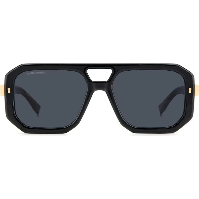 Dsquared2 D2 0105/S Lunettes de Soleil Homme - Noir Géométrique