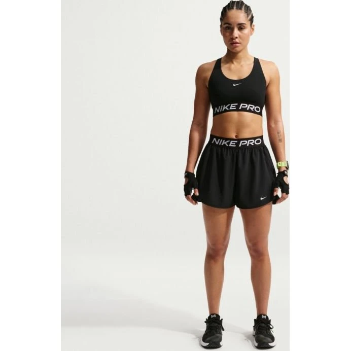 Nike Short de fitness Pro 2-en-1 pour femme - Noir