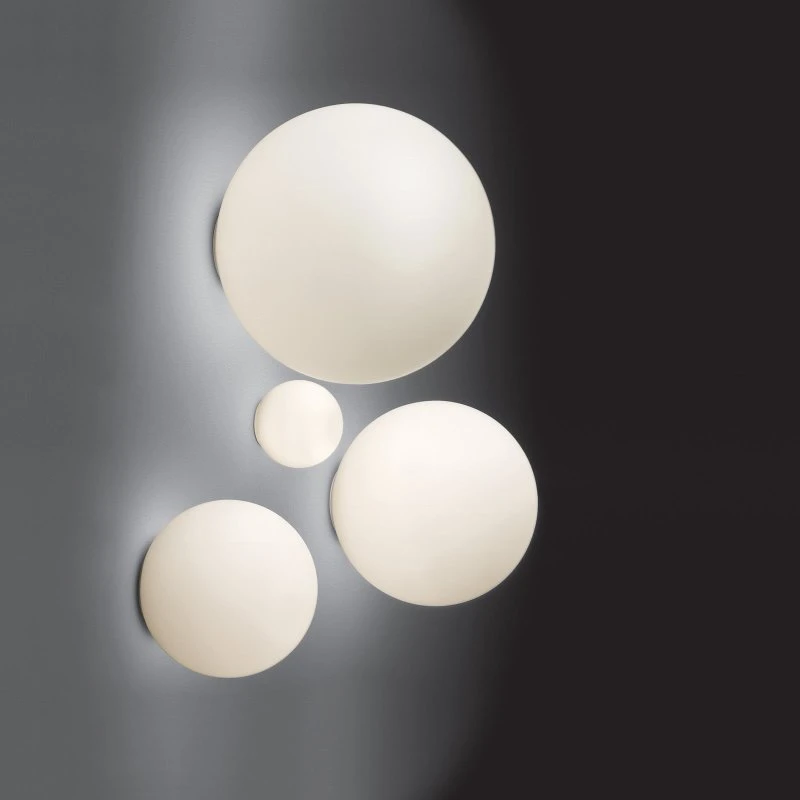 Artemide Dioscuri 14 - Applique Murale et Plafonnier en Verre Opale