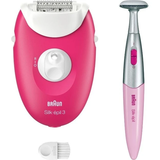 BRAUN Silk-épil 3-302 Épilateur électrique framboise