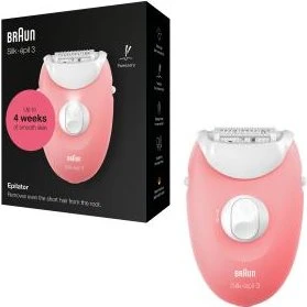 Braun Silk-épil 3176 Épilateur Électrique Blanc/Rose