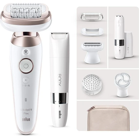 BRAUN Silk Epil 9-360 3D + Mini-Tondeuse Corps BS1000
