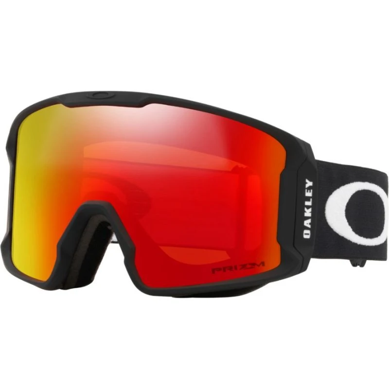 Oakley Line Miner Prizm - Masque de Ski Noir et Orange