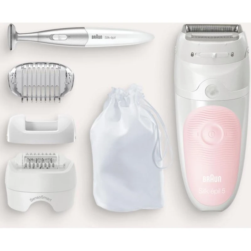 Braun Silk-épil 5 SES5-820 Épilateur 3en1 Rechargeable Blanc