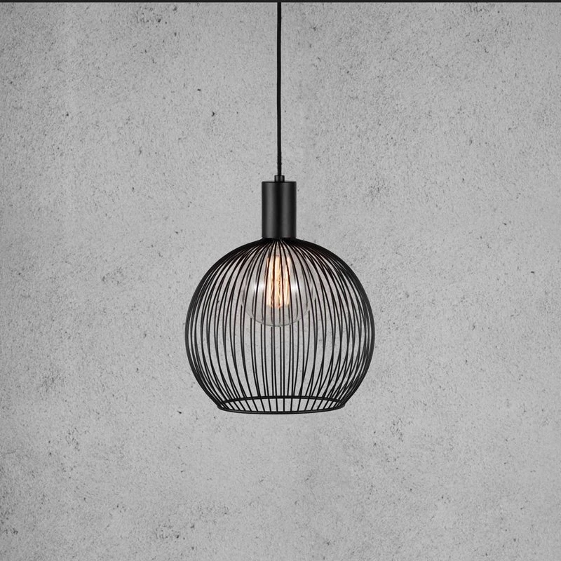 Nordlux Suspension Aver, 30 cm, Noir, Style Scandinave