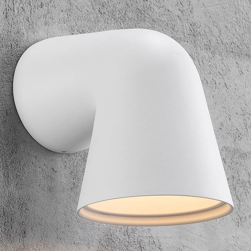 Nordlux Applique Extérieure Front - Blanc - Aluminium Moderne