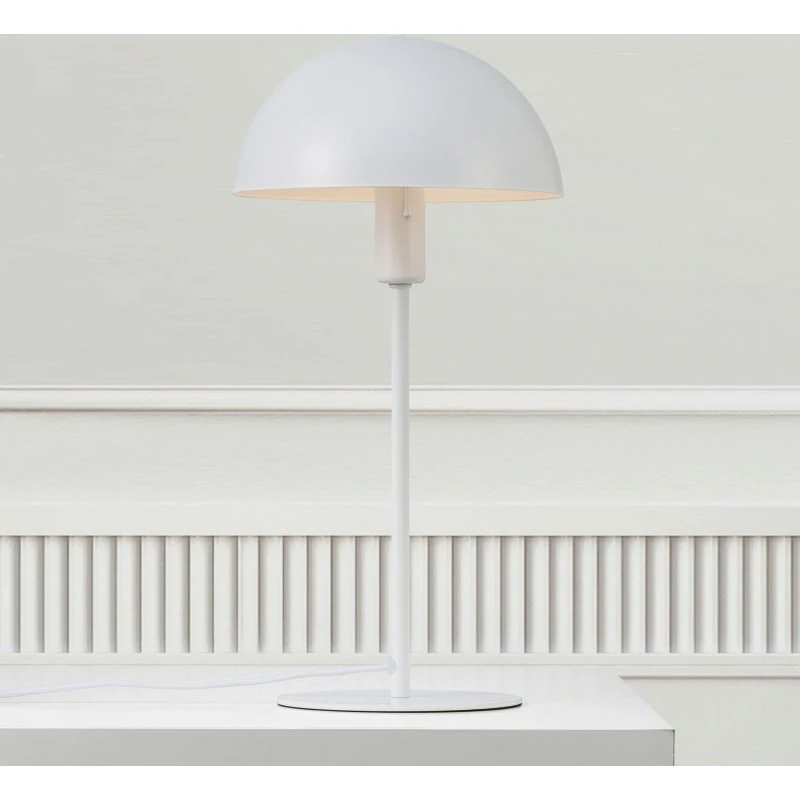 Nordlux Lampe à poser Ellen 20, Blanc, Métal, Design Scandinave