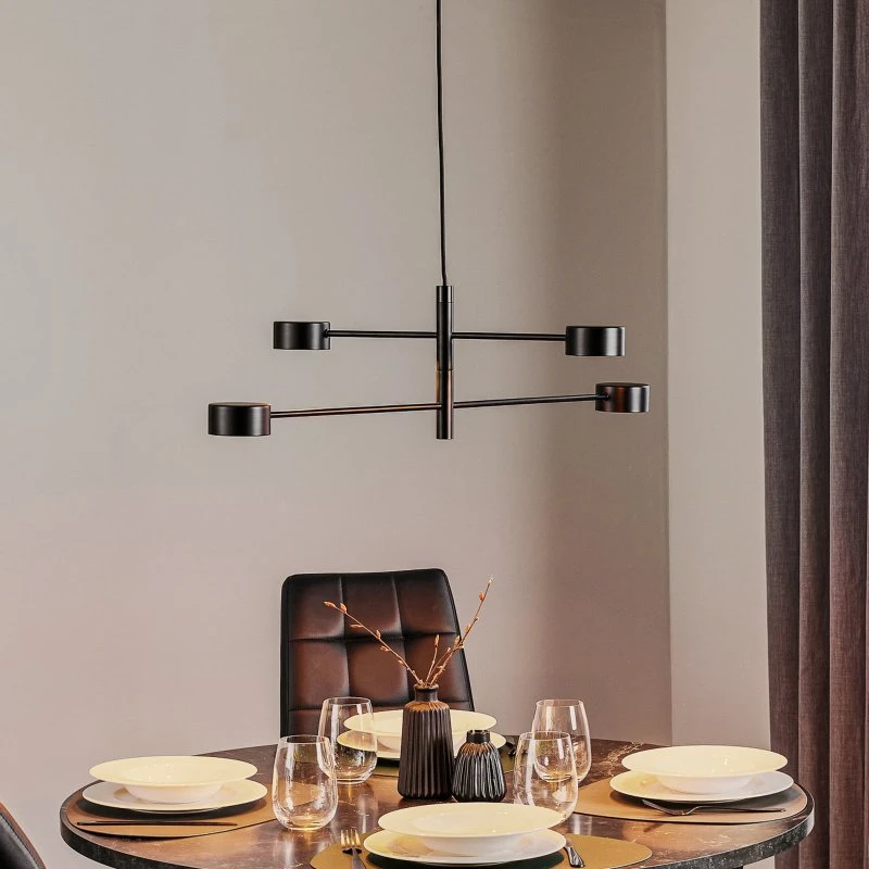 Nordlux Suspension LED Clyde - Noir - Dimmable