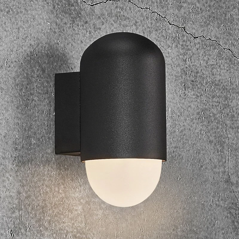 Nordlux Applique Extérieure Heka Noir, Aluminium, Design Moderne