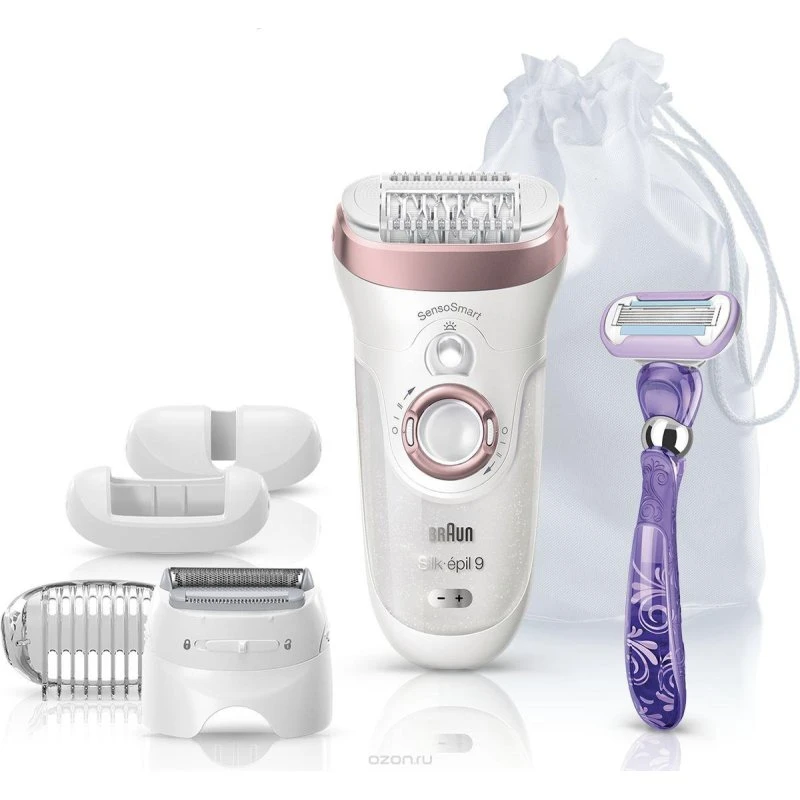 Braun Silk-Epil Sensor 9-870 Rose Blanc