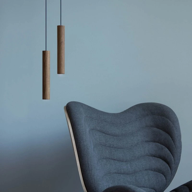 UMAGE Suspension Chimes Tall en Chêne Foncé