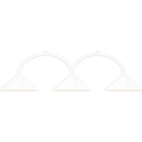 Globen Lighting Suspension CURVE 3 Blanche - 3 Lampes - 95 cm