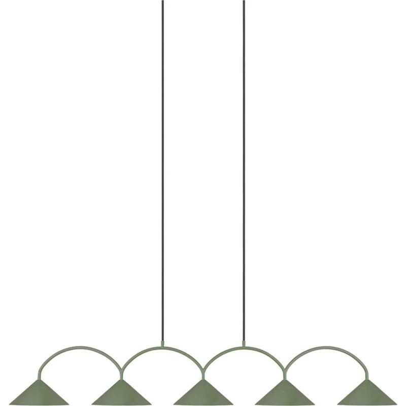 Globen Lighting Suspension Curve 5 Verte - Design Géométrique