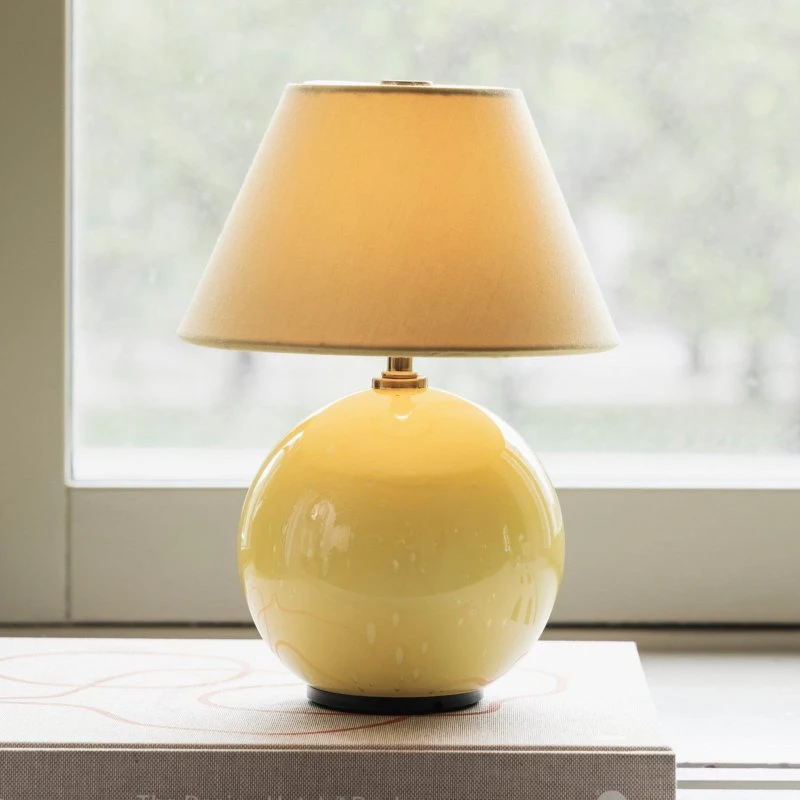 Globen Lighting Lampe à poser rechargeable IRIS, Jaune, 23 cm