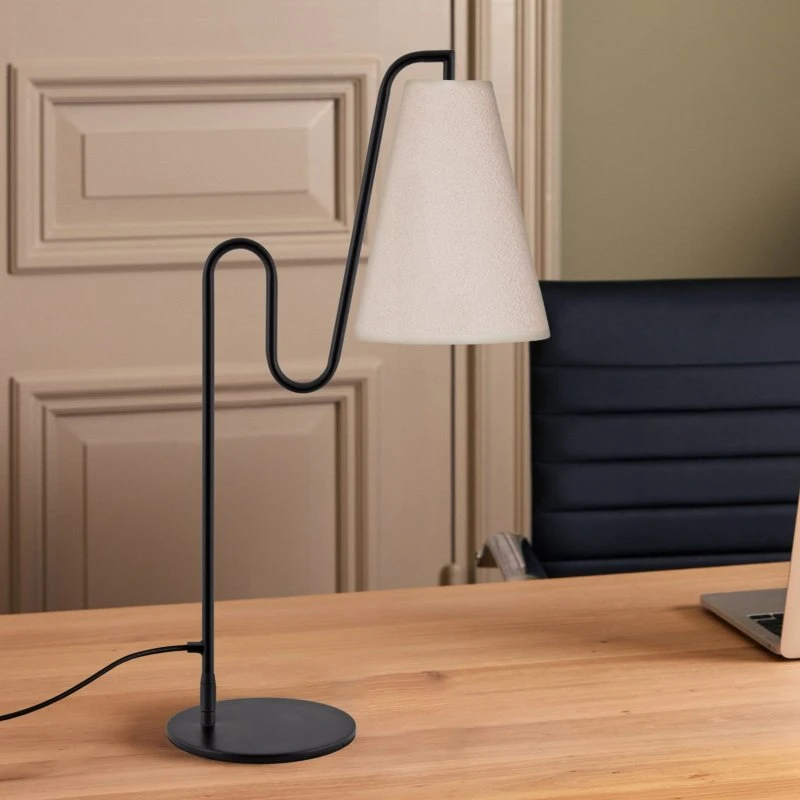 Globen Lighting Lampe de table Lou, noir et blanc, 55 cm