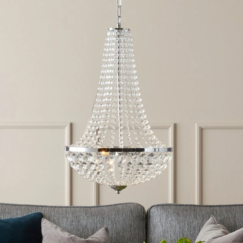 Markslöjd Lustre en cristal Gränsö pour salle de bain, Ø 30 cm