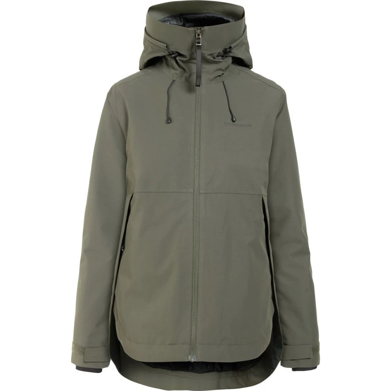 Didriksons Jennie - Veste imperméable pour femme - Vert foncé