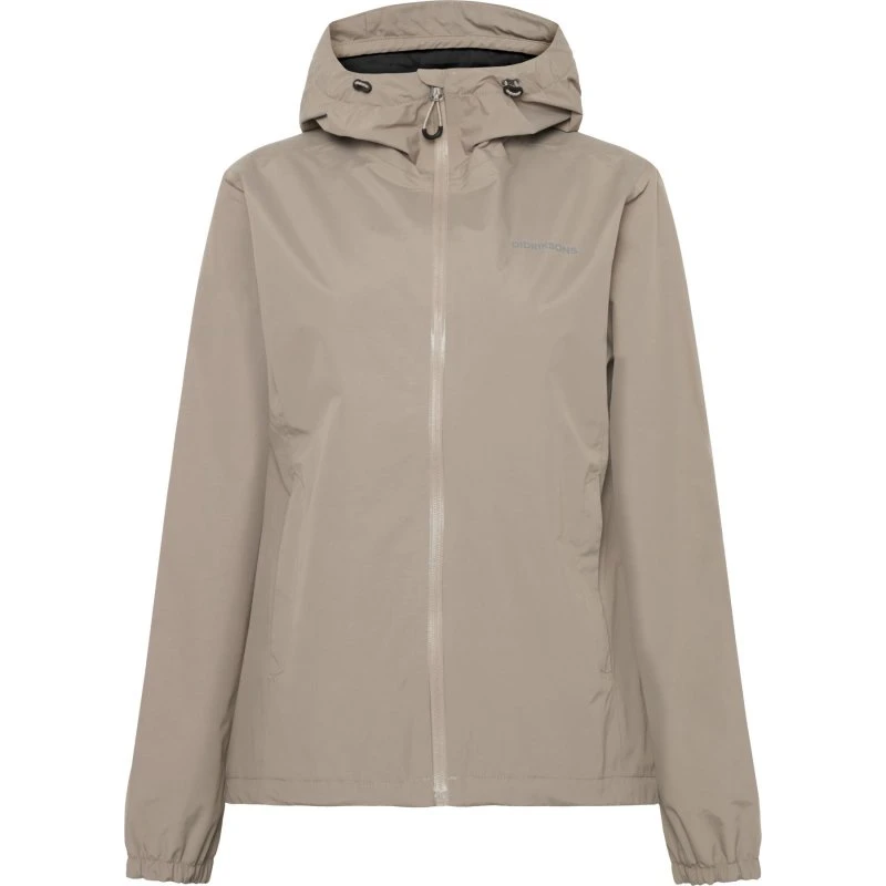 Didriksons Varja Veste de Pluie Imperméable Femme - Ash Brown