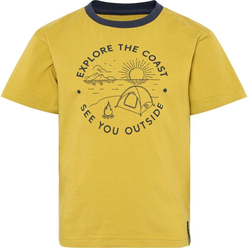 T-shirt enfant Didriksons Mynta - Jaune