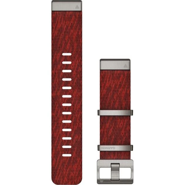 Garmin QuickFit 22 Bracelet Nylon Jacquard Rouge