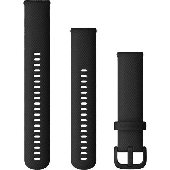 Garmin Bracelet Silicone 20 mm à Dégagement Rapide - Noir
