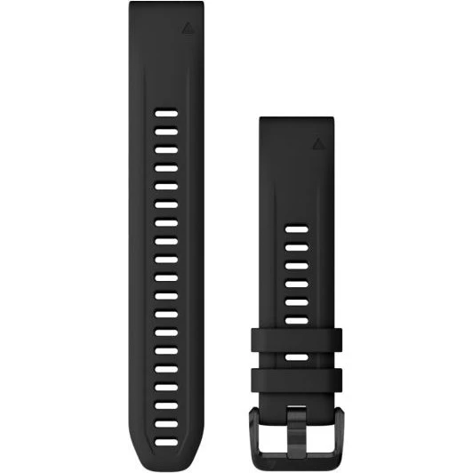 Garmin Bracelet QuickFit 20 Silicone Large - Noir Unisexe
