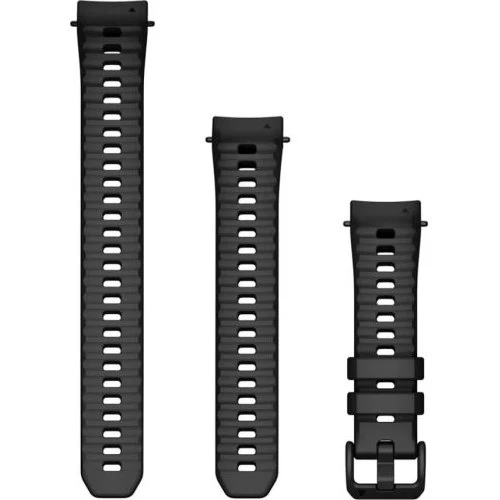 Bracelet en silicone pour Garmin Instinct E - 20 mm, Noir