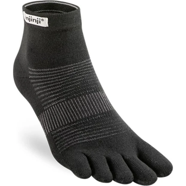 Injinji Original Weight Mini Crew Noires M 40½-44