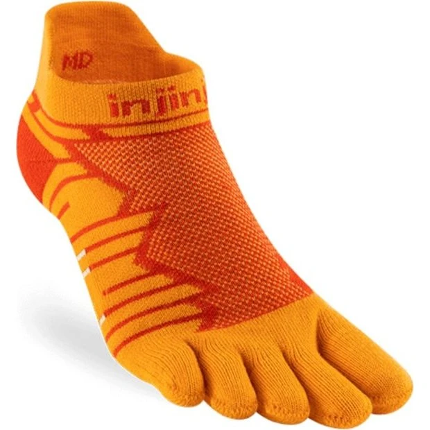 Injinji Ultra Run Mid Weight No-Show - Orange - T. 37-40