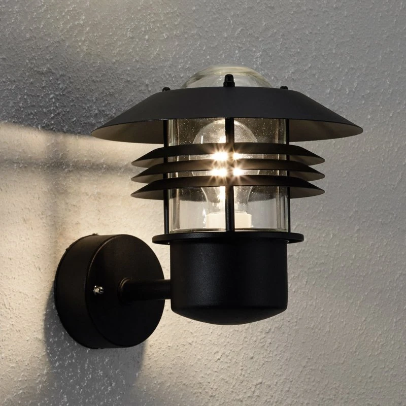 Nordlux Vejers Applique Murale Extérieure Noire - Design Moderne