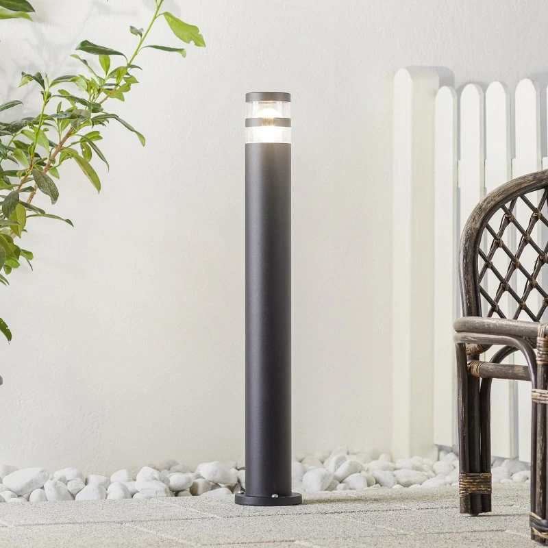 Nordlux Lampe de Jardin Birk Black - Borne Cylindrique Noire